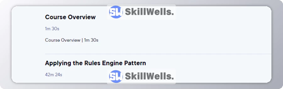 C# Design Patterns Rules Engine Pattern - Table of Content