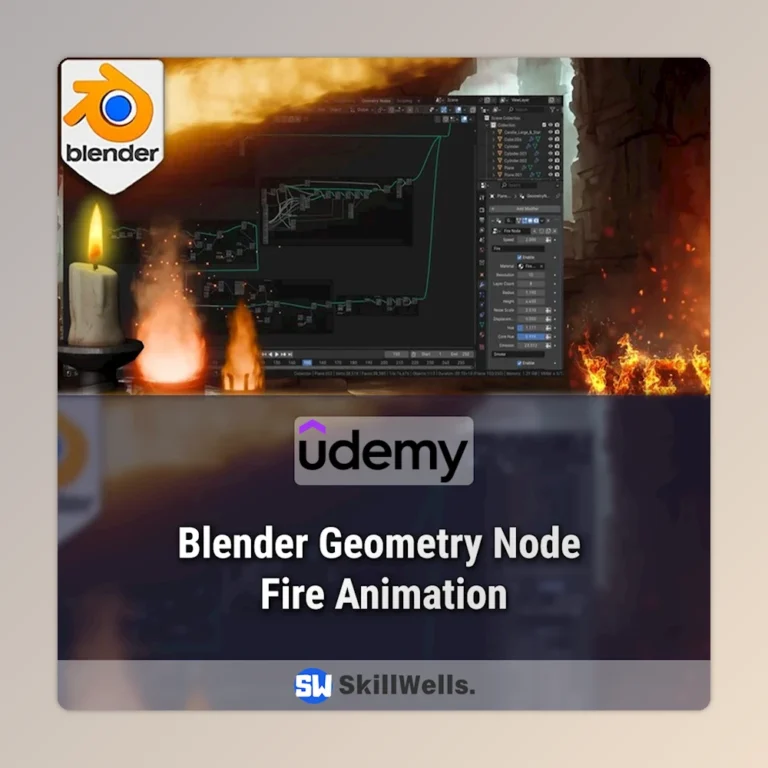 Blender Geometry Node Fire Animation Course
