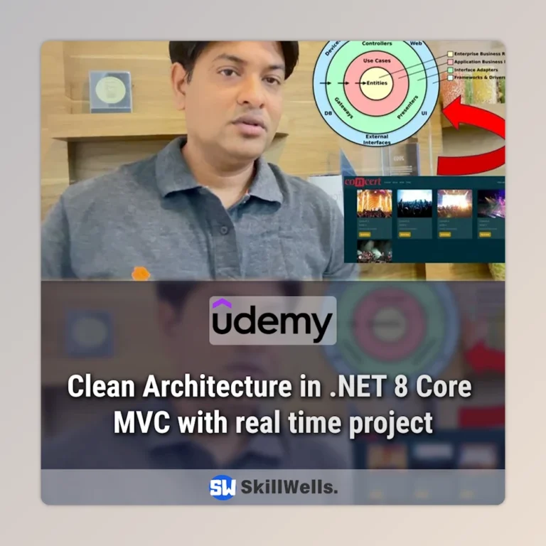 Clean Architecture in .NET 8 Core MVC with real time project Course